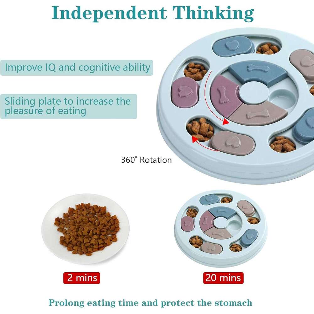 Puzzle toy feeder anti choking Slow food toys, cats, dogs, pet supplies, bowls Hot selg dog bowl puzzle game training