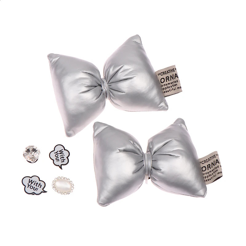 1 set of multi-color bow shoe accessories with fashionable and elegant shoe charm suitable for all matching retro shoe buckle decorations 240914