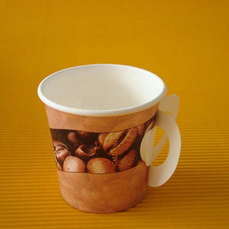 Paper cups tailor-made disposable hot drink cups with handles wholesale custom-made disposable cups commercial packaging 1000 pcs per piece
