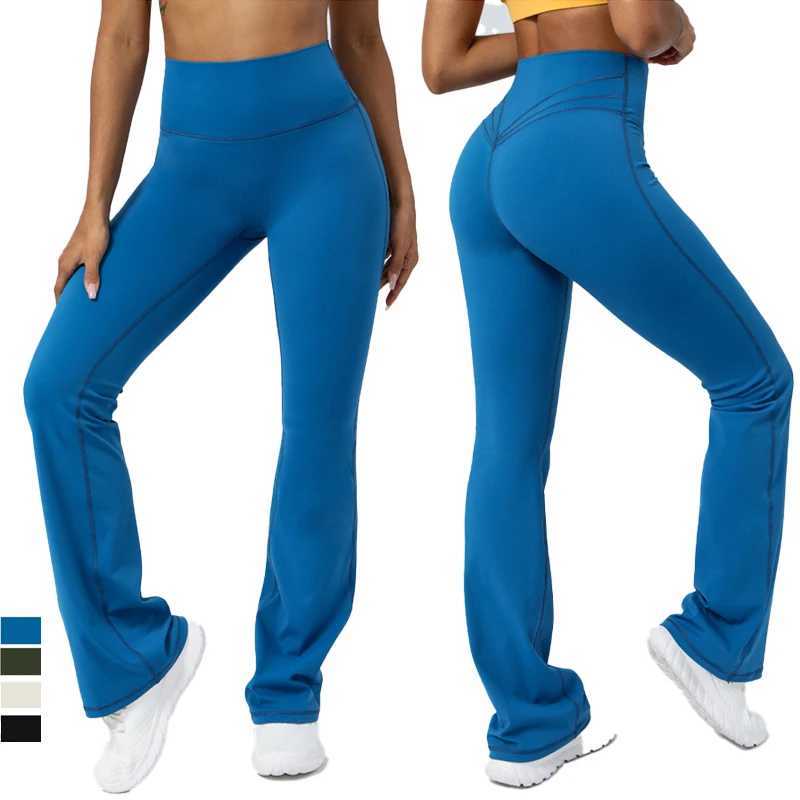 Women Yoga Pants 4 Way Stretch Tummy Control Workout Running Bell Bottom Leggings Long Bootleg Gym Flare Pants Women Sportswear M240910