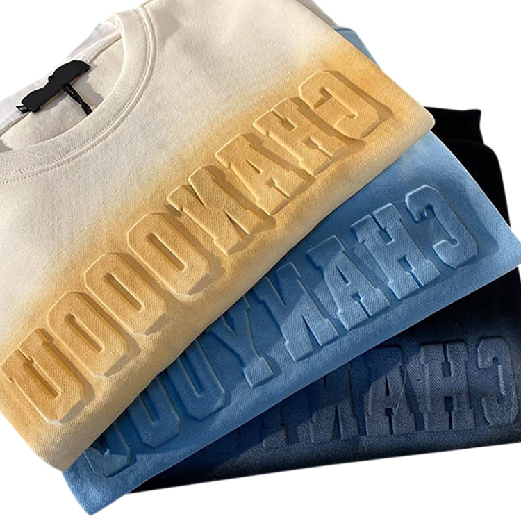 QIANSHI NEW Luxury 3D Printed Hoodies Cotton Best Quality 3D Embossed Hoodie Heavyweight Custom Embossed Hoodies
