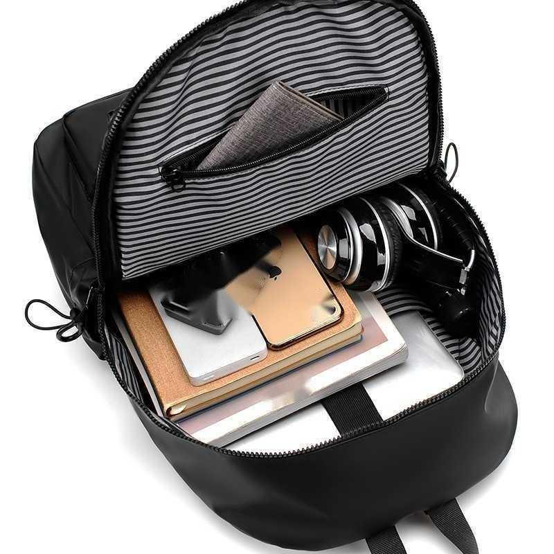 CMM Mens double back leisure computer bag Korean fashion trend student schoolbag Travel Backpack