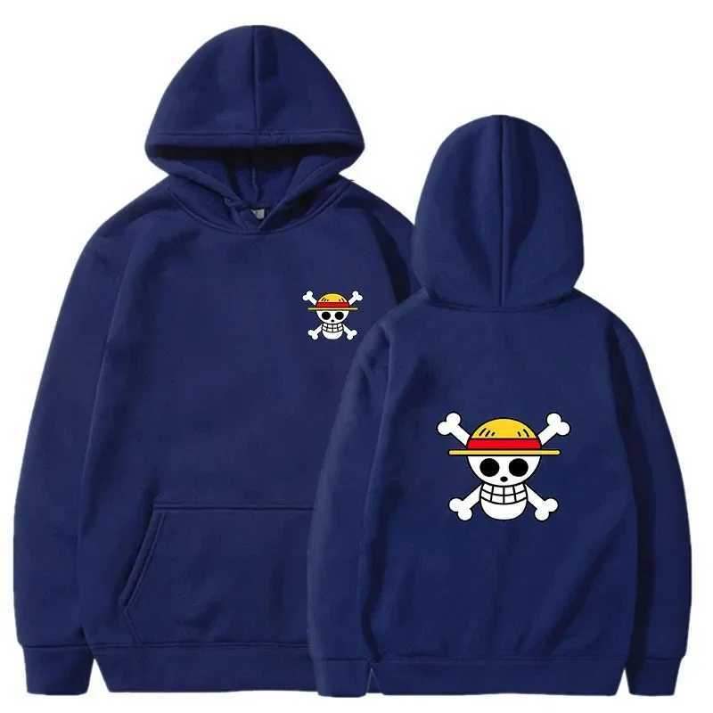 Anime One Piece Hoodies Men And Women Autumn Winter Casual Pullover Cotton Hooded Sweatshirts Fashion Tracksuit Tops StreetwearX240909