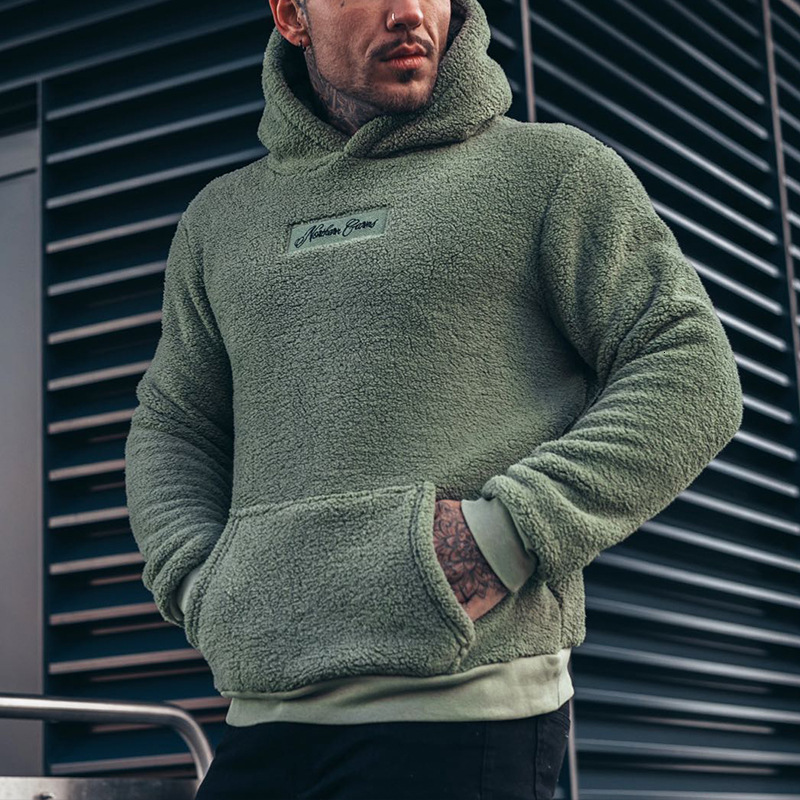 Hot Selling New Arrival Premium Quality Men's Sherpa Hoodies For Sale Breathable Quick Dry Plus Size Men Sherpa Fleece Hoodies