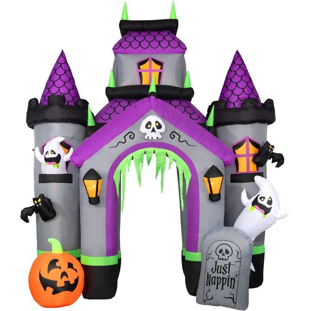 12 Foot Ghost House Castle Arch - Iatable Outdoor Halloween Decoration Blow Molding Halloween