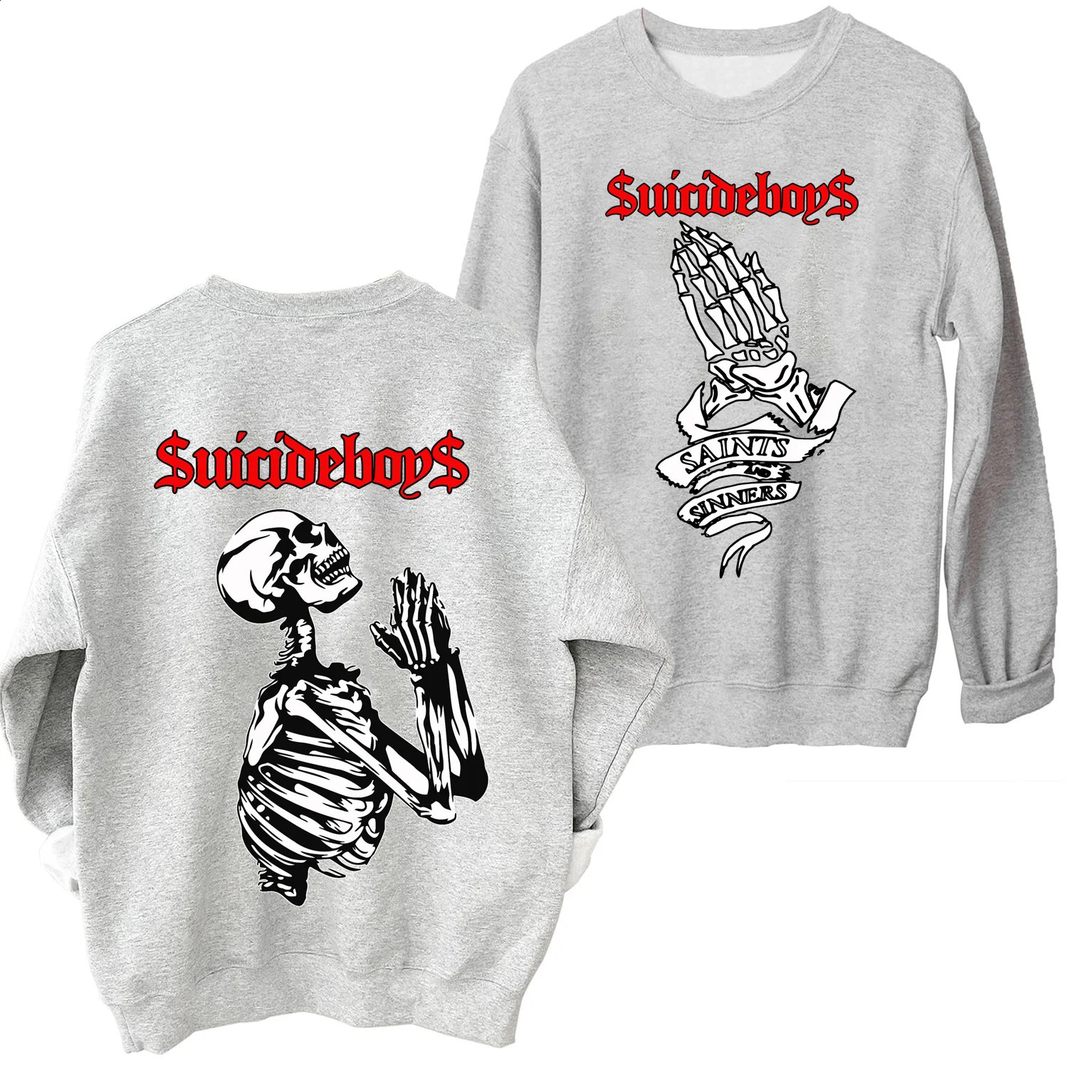 2024 Suicideboys Sweatshirt Man Woman Harajuku Round Neck Long Sleeve Oversized Hoodie Fans Gift 240907