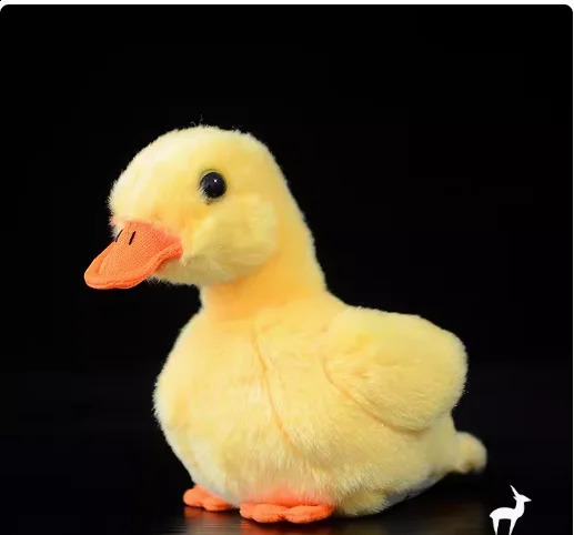 Simulation 12cm Hight quality duck doll yellow duck plush toy For Children Baby gift 240902