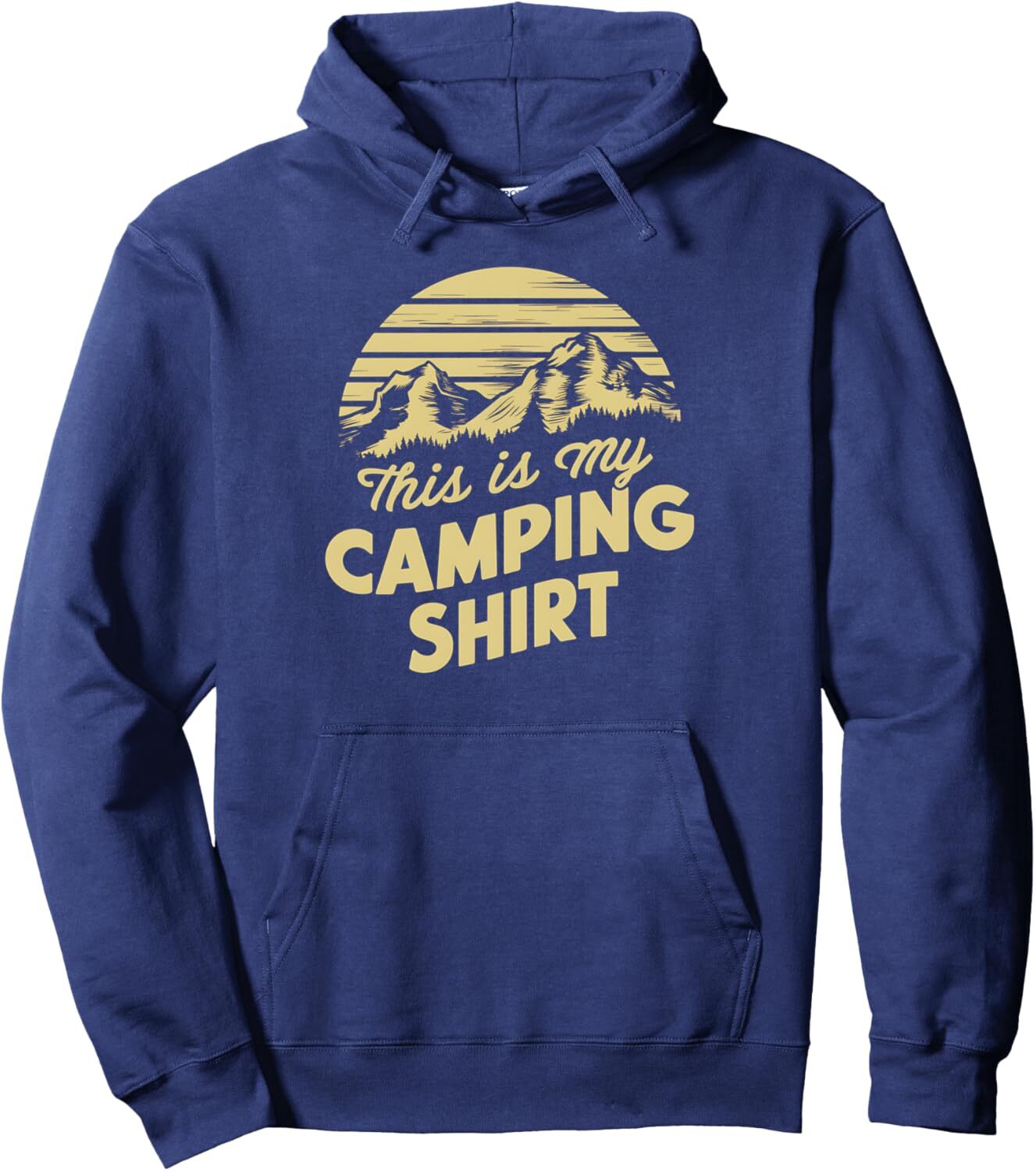 Long Sleeve Shirts for Men sweatshirt Camping Mountain Sunset My Camping Tee Design Pullover Hoodie T shirt Tee Streetwear Casual tops clothes