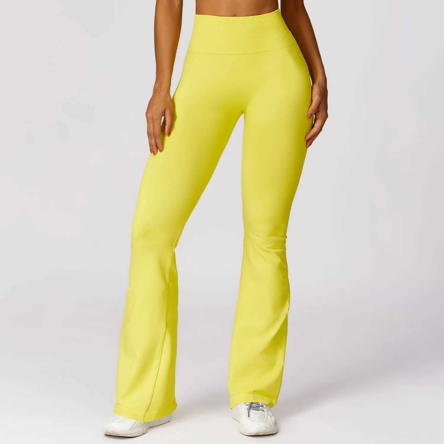 Flare Leggings Seamless Yoga Pants Women High Waist Wide Leg Pants Women Gym Workout Fitness Sports Flared Pant Dance Trousers M240910