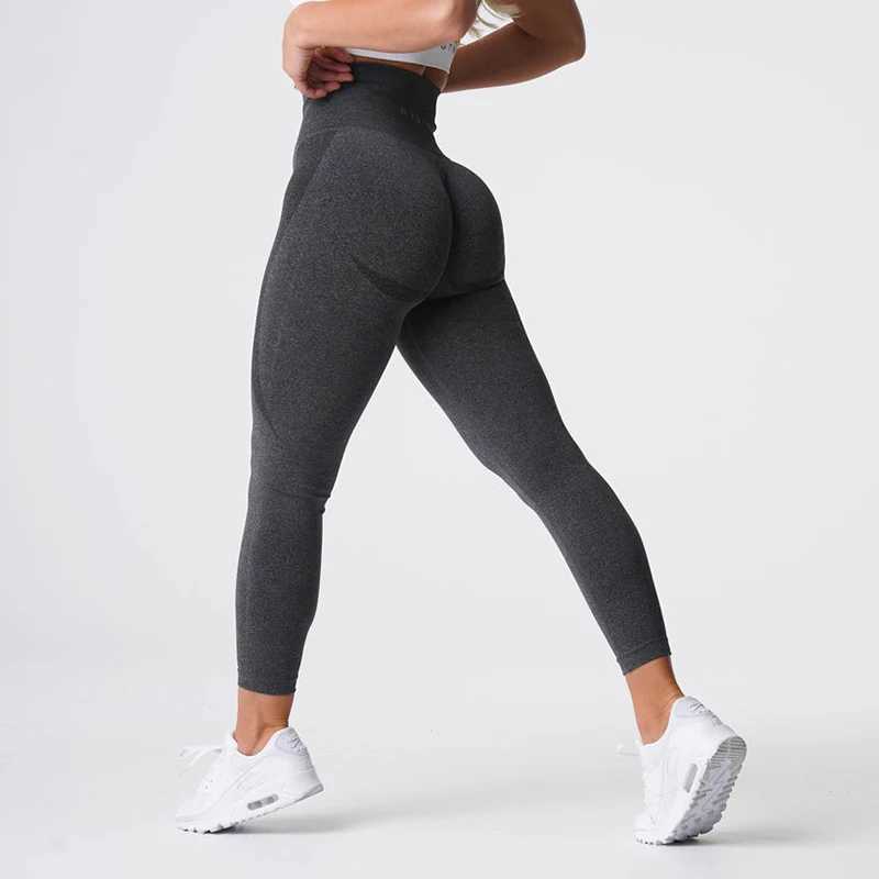 Womens Sports Leggings Yoga High Waist Hip Curve Leggings Stretch Fitness Training Pants Womens Seamless Pants Fitness Clothin M240910
