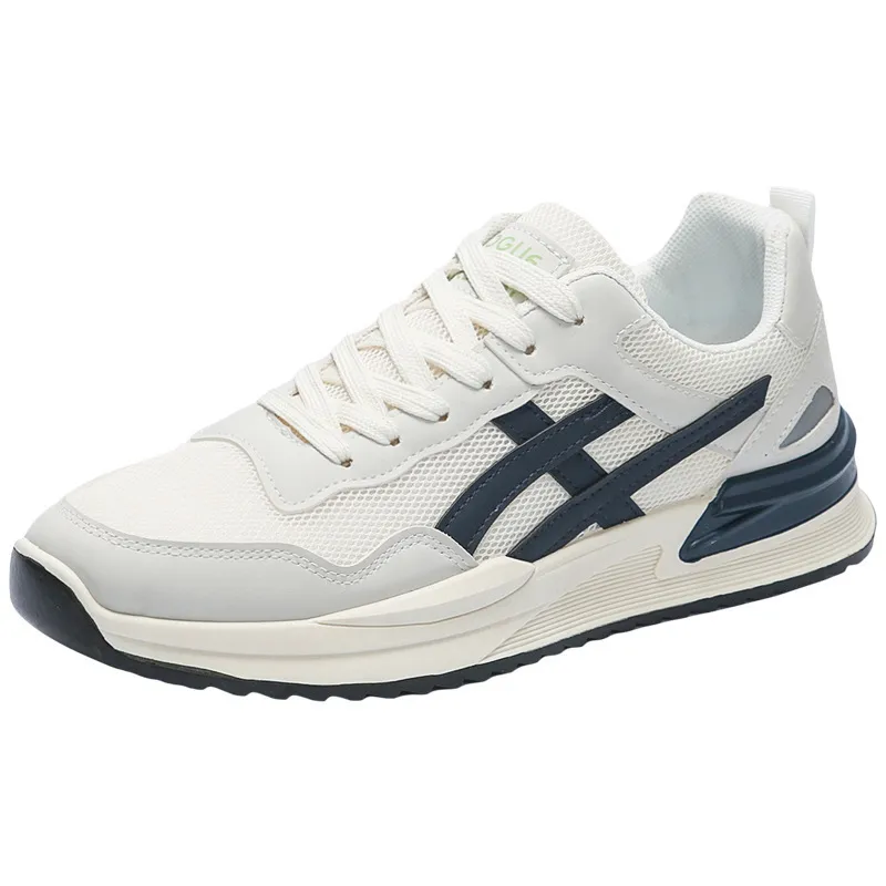 Men's spring new sneakers fashion breathable mesh running student coffee casual shoes