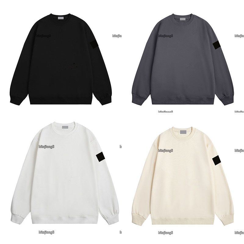 Designer Hoodie Trendy Unisex Pullover Sweater Jacket - Durable Knit Fabric with Extended Sleeves in Elegant Black Color