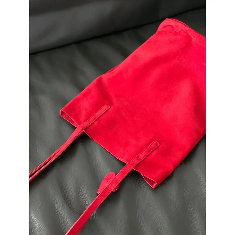 Miyagawa Korean bucket shoulder bag retro handbag womens large capacity 240910