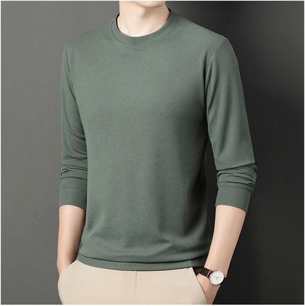 Long Sleeve Shirts for Men sweatshirt Men Long Sleeve T-Shirts Autumn Basic Camping Tops Slim Fit Casual Clothing Men T shirt Tee Streetwear Casual to