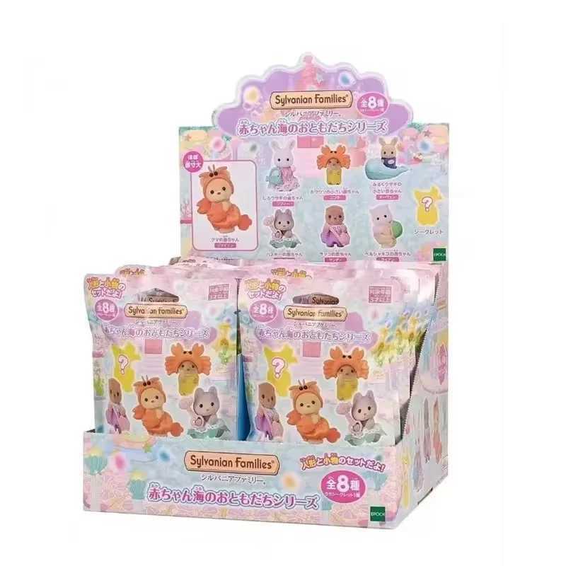 Kitchens Play Food 2024 Ternurines Sylvanian Family Baby Doll Toy Sylvanian Family Animated Character Kawaii Childrens Toy Room Decoration Girl Gift T