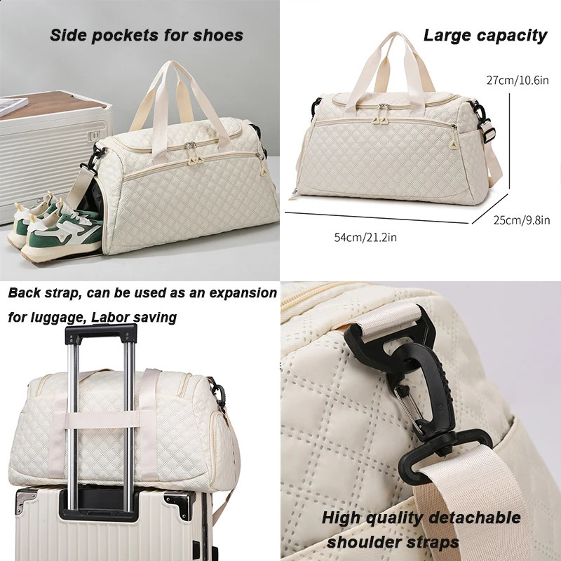 Ox travel lage bag mens waterproof sports handbag gym shoulder weekend large capacity 240910