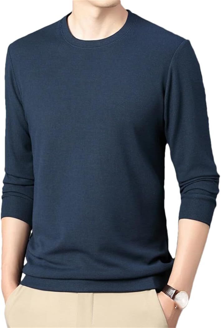 Long Sleeve Shirts for Men sweatshirt Men Long Sleeve T-Shirts Autumn Basic Camping Tops Slim Fit Casual Clothing Men T shirt Tee Streetwear Casual to