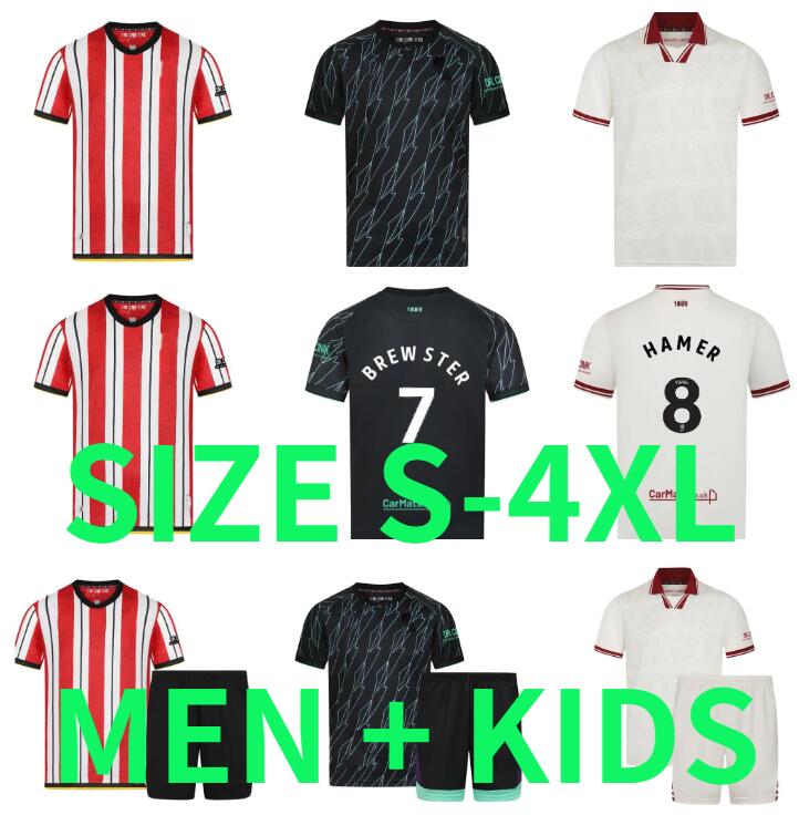 24 25 SHEFFIELD Home away soccer jerseys 2024 2025 UNITED SANDER BERGE RHIAN BREWSTER MCBURNIE SHARP NDIAYE TRAORE football shirts men kids kits