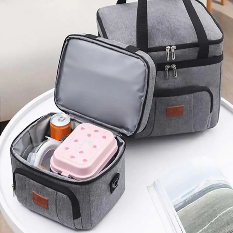 1020L cooler bag with hard lining large insulated picnic lunch used for camping barbecue and outdoor activities at home as a cooling 240910