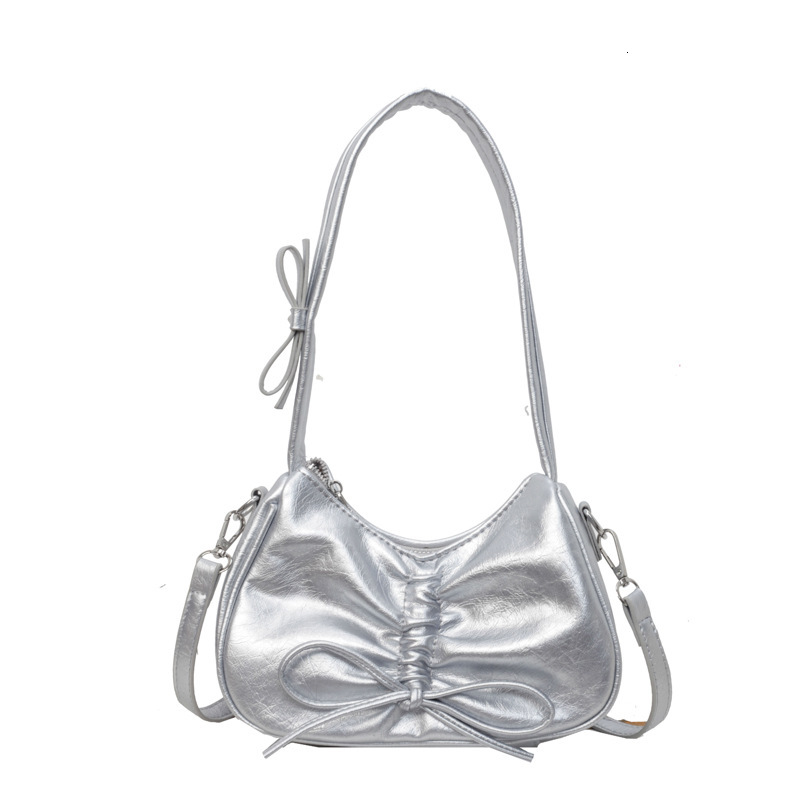 2025S Fashion Designer Minimalist Bow Niche Design Handbag For Women In Spring Summer Trendy And Versatile Single Shoulder Crossbody Bag