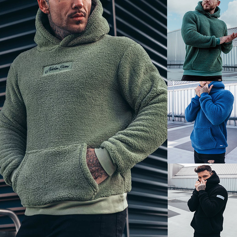 Hot Selling New Arrival Premium Quality Men's Sherpa Hoodies For Sale Breathable Quick Dry Plus Size Men Sherpa Fleece Hoodies