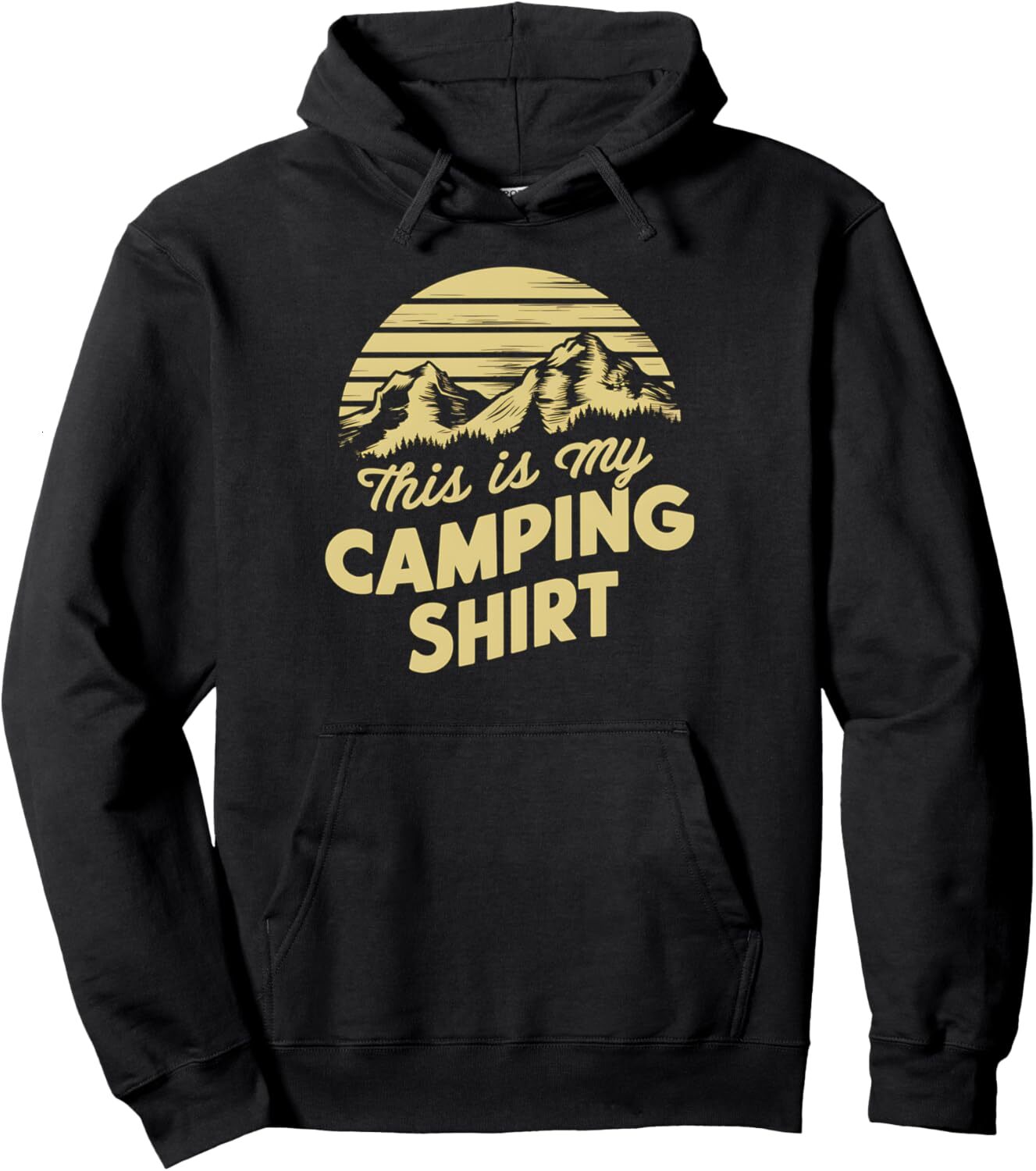 Long Sleeve Shirts for Men sweatshirt Camping Mountain Sunset My Camping Tee Design Pullover Hoodie T shirt Tee Streetwear Casual tops clothes