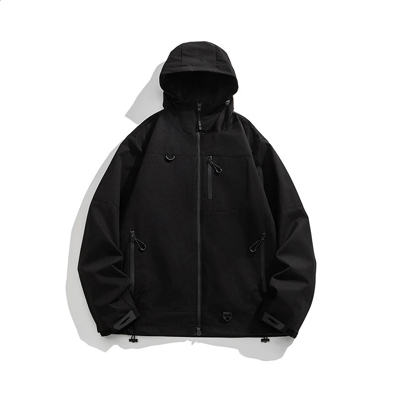 Mens windproof jacket with colorful blocked zipper fashion jacket large-sized M-5XL jacket windproof and breathable jacket 240906