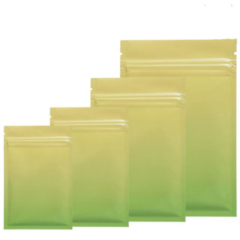 Wholesale multi color Resealable Zip Mylar Bag Food Storage Aluminum Foil Bags plastic packing bag Smell Proof Pouches 100pcs Lstbd