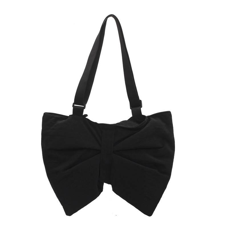Free Shipping Shoulder Bags Casual Canvas Bow Crossbody For Women Designer Handbags Nylon Bag Chic Large Capacity Tote Shopper Purses