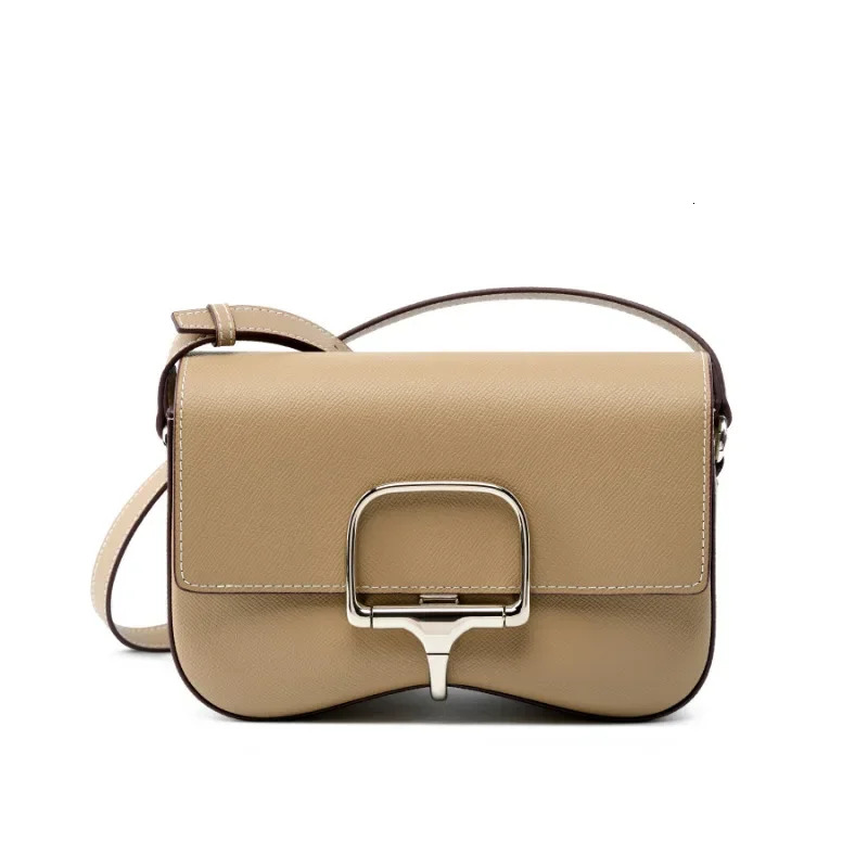 Designer Bag Luxury 2025 New Light Luxury Bag Leather Women's Bag Shoulder Bag Crossbody Saddle Bag Cowhide Versatile Bag Armpit Bag Storage Bag
