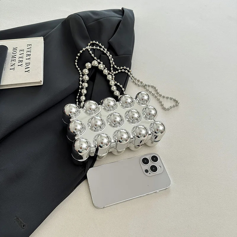 Acrylic small square womens bag trend fashion evening handbag chain hard cute mini shoulder cross body 240910