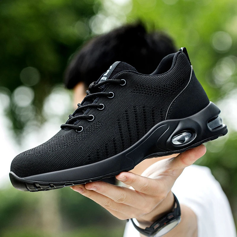 Styles Men Safety Boots With Steel Toe Cap Anti-smash Work Sneakers Safety Shoes Men Indestructible Work Boots Hiking shoes 241226