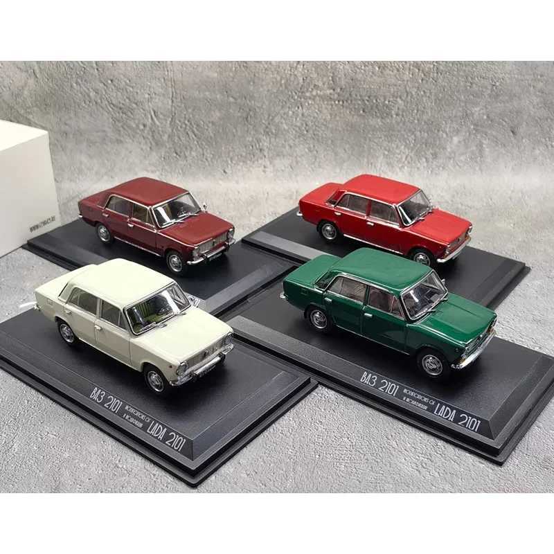 Diecast Model Cars Diecast 1/43 Scale LADA BA3 2101 Alloy Car Model Souvenir Display Organization Vehicle Series EVR43 T240910