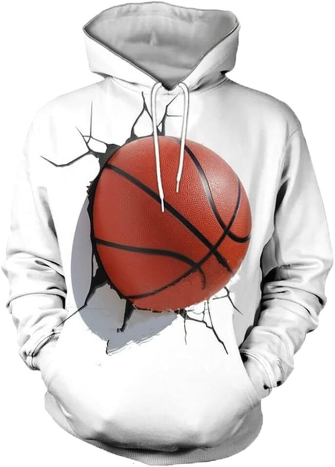 Hoodie for Mens Womens Unisex Hoodie 3D Print Basketball Sport Lover Pullover Hooded Sweatshirt Hoodies With Big Pockets Series 135 Graphic Hoodies sweatshirt