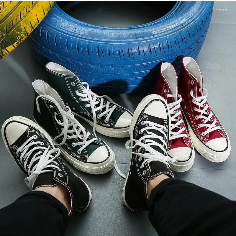 Casual Canvas Sneakers Women: Breathable High-Top Comfort Shoes for Spring and Autumn dh911125171