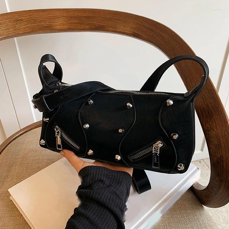 2025 NEW Shoulder Bags Rivets Design Small For Women Korean Fashion Female Crossbody Bag Lady Y2K Handbags And Purses