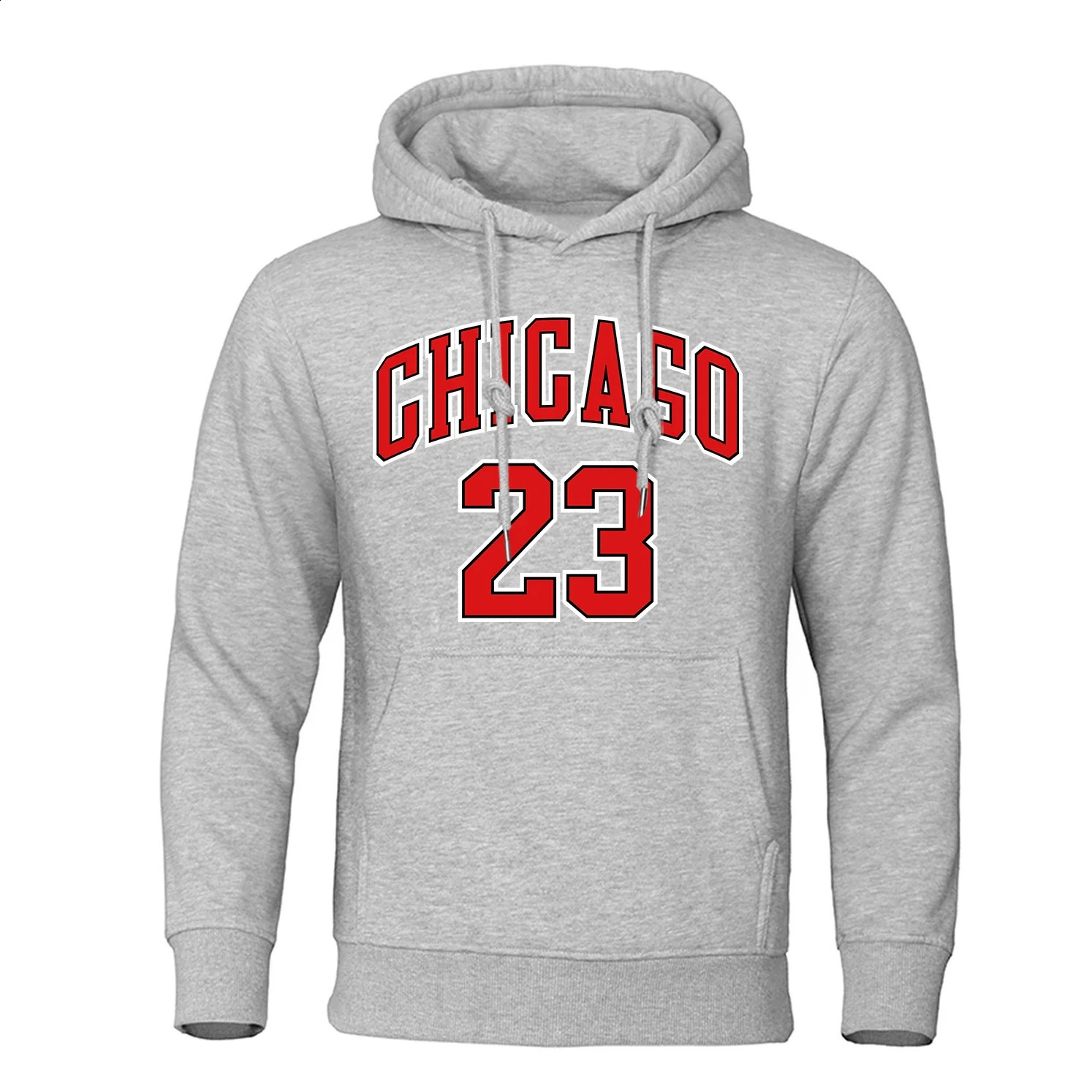 Chicago No23 Mens Round Neck Sweatshirt With Letter and Number Print Fashion Hiphop 240910