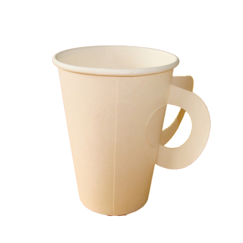Paper cups tailor-made disposable hot drink cups with handles wholesale custom-made disposable cups commercial packaging 1000 pcs per piece