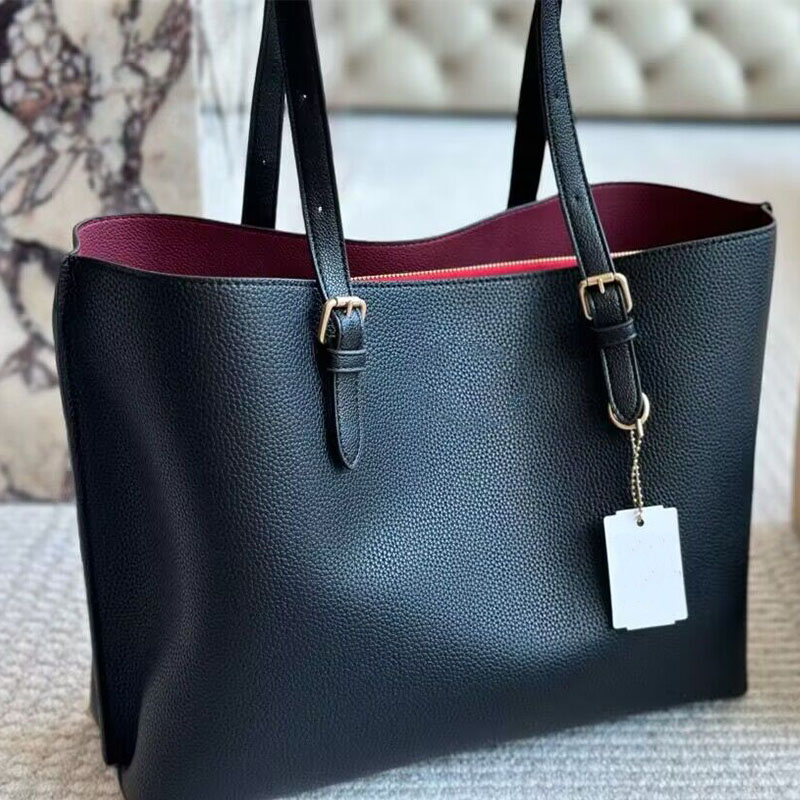 Designer Tote Bag For Woman Leather Handbag Black Shoulder Bag Commuter Large Capacity Beach Suede Travel Shopper Bag Weekend Clutch