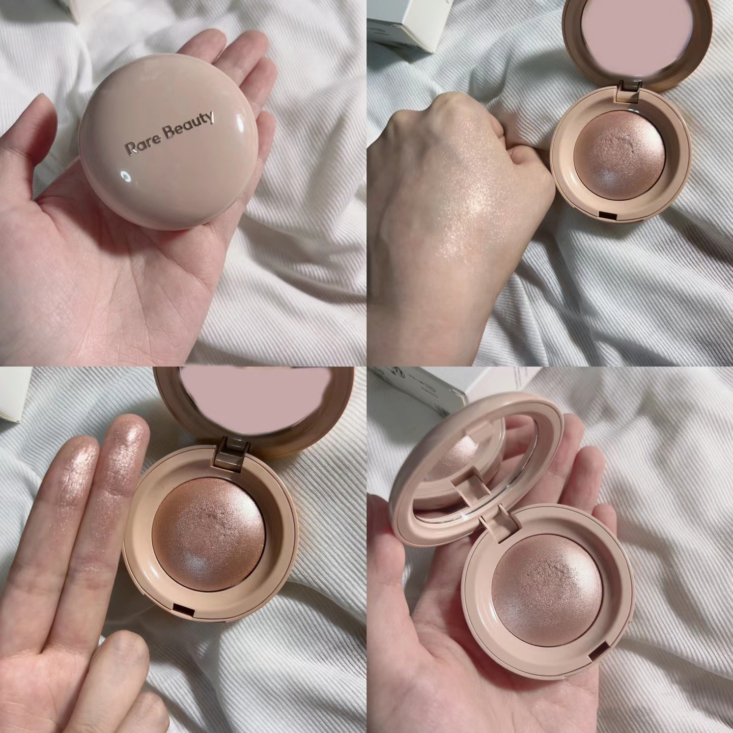 Makeup Highlighter Rare Beauty Powder Palette Highlighters Enlighten 2.8G Positive Light Silky Touch Glow Enlumineur Highlightering Face Cheek Cosmeti