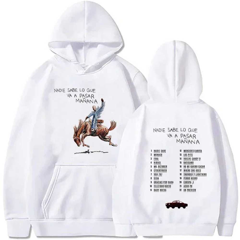 Va Sabe Bad Nadie Bunny Lo Que New Pasar Album Manana Sweatshirts Street Hoodies Clothes Casual Pullovers 90s Bad Bunny HoodieX2409