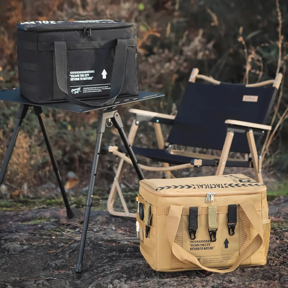 20L camping gas tank storage bag outdoor picnic large capacity tactical with handle box 240910