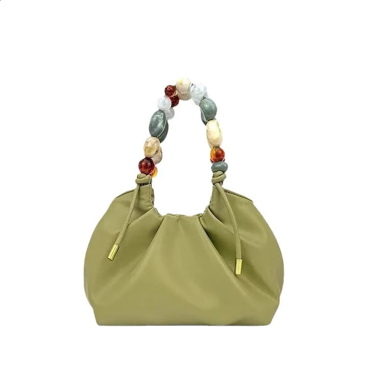Original Beaded Cloud Bag Small Bag Womens Bag High end Fashion Handbag Single Shoulder Bag Crossbody Bag 240910