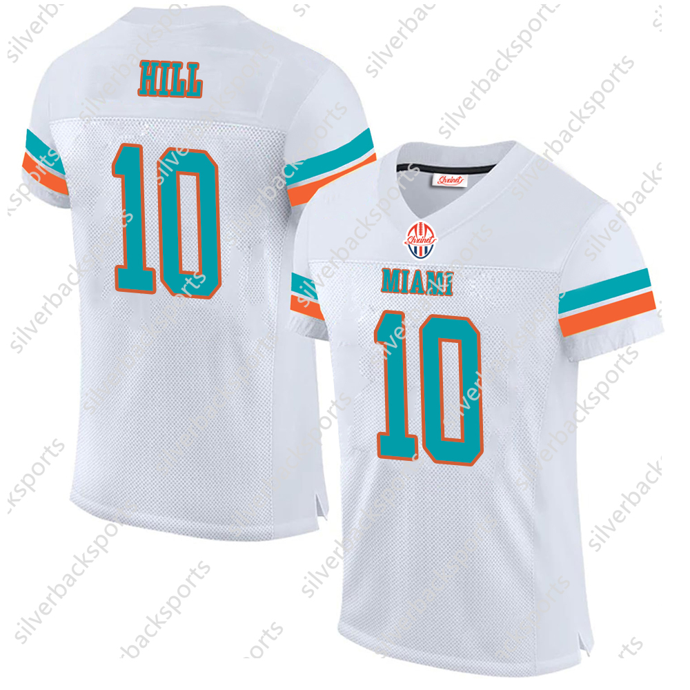 Custom Football Jersey 10 Tyreek 13 Dan Marino 1 Tua Tagovailoa 99 Jason Taylor 17 Jaylen Waddle 8 Jevon Holland 2 Chase Eds Brandon Jo Jerseys