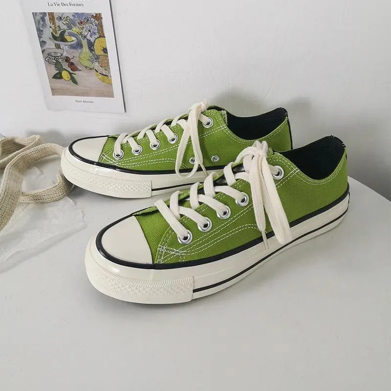 Casual Canvas Sneakers Women: Breathable High-Top Comfort Shoes for Spring and Autumn dh911125171