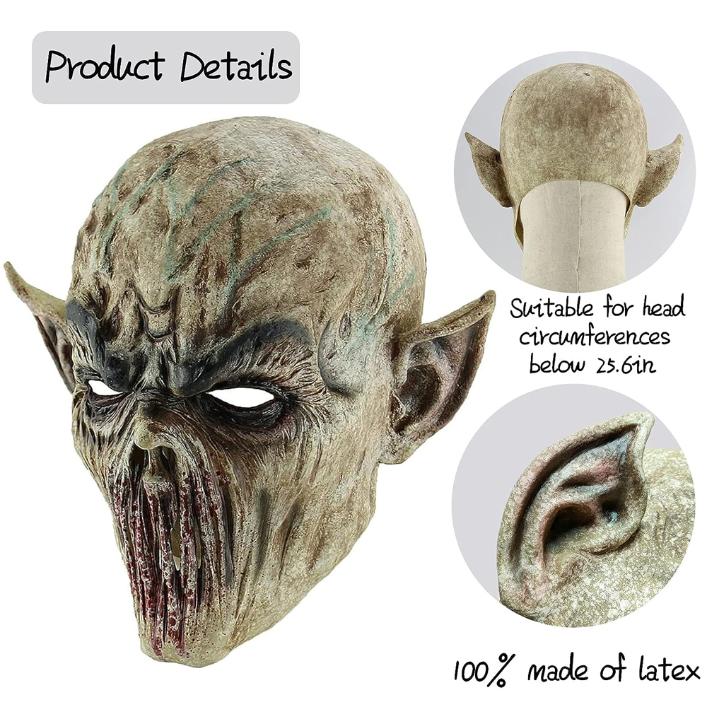 New Scary Halloween Mask Alien Killer Fork Monster Party Decor Zombie Devil Mas Creepy Biochemical Vampire Costumer Cosplay Props