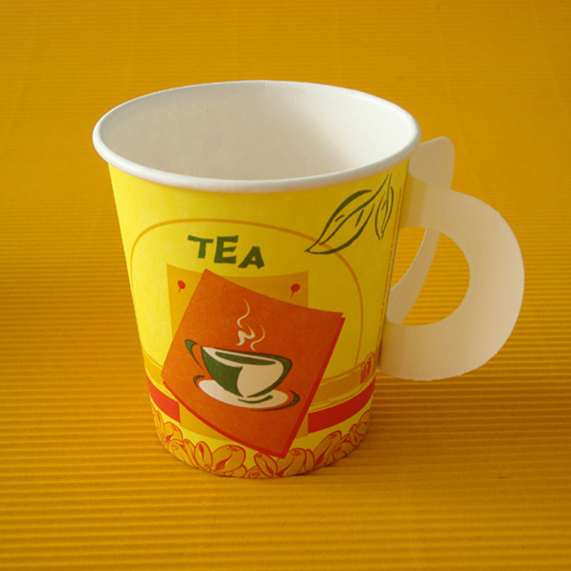 Paper cups tailor-made disposable hot drink cups with handles wholesale custom-made disposable cups commercial packaging 1000 pcs per piece