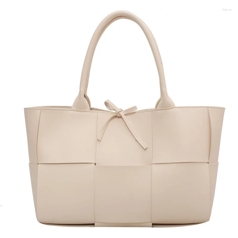 Totes Leather Woven Large-Capacity Handbag Women's Shoulder Bag Trend Women Messenger For e68a