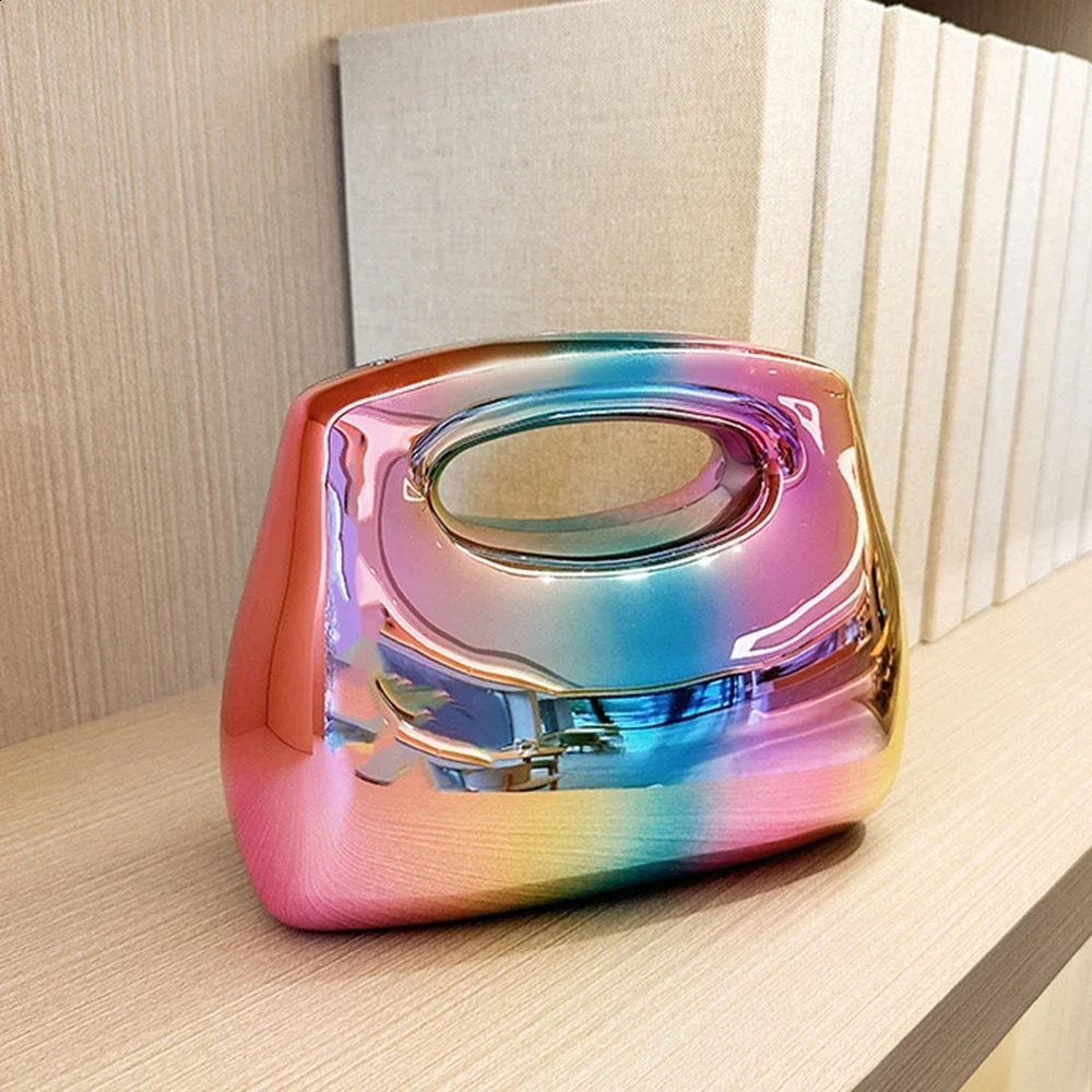 Candy Color Box Shell Bag y Acrylic Party Evening Womens Chain Wallet and Handbag Shoulder Cross Body Clutch 240910