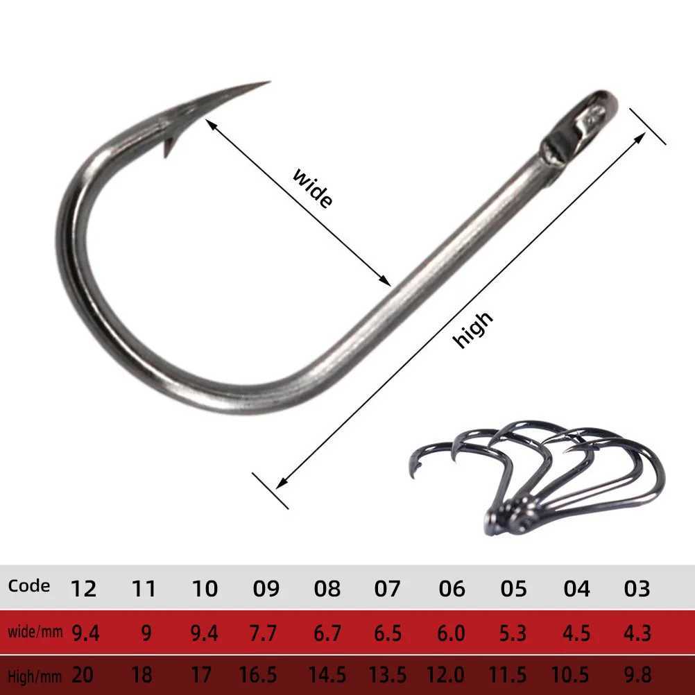 1000PCS Fishing Hooks Set High Carbon Steel Sharp Durable Barbed Fishhook Rock Fishing Equipment Gear Tackle Accessories withbox Y240910